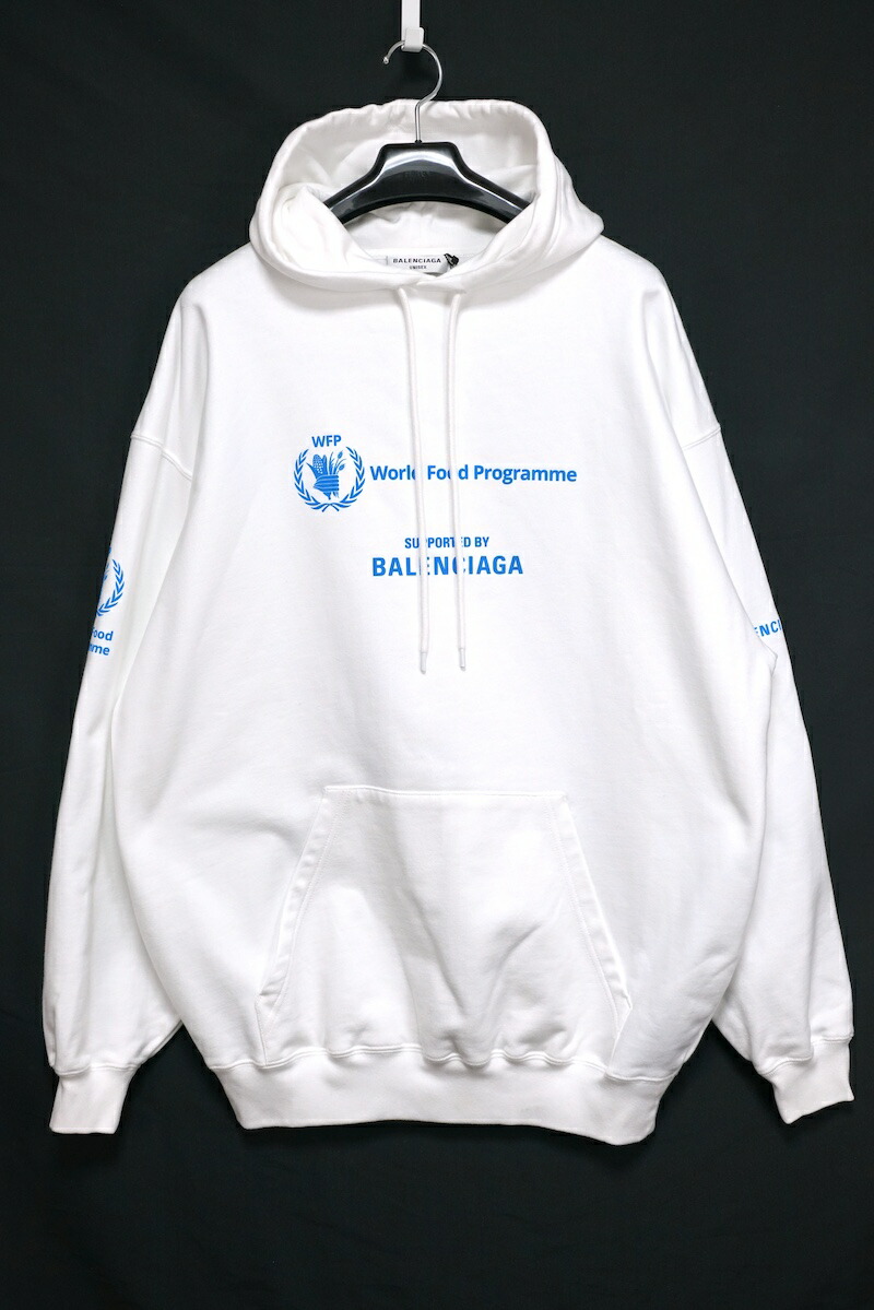 BALENCIAGA 蛍光グリーン パーカー BALENCIAGA 蛍光グリーン パーカー WFP Lサイズ オーバーサイズ