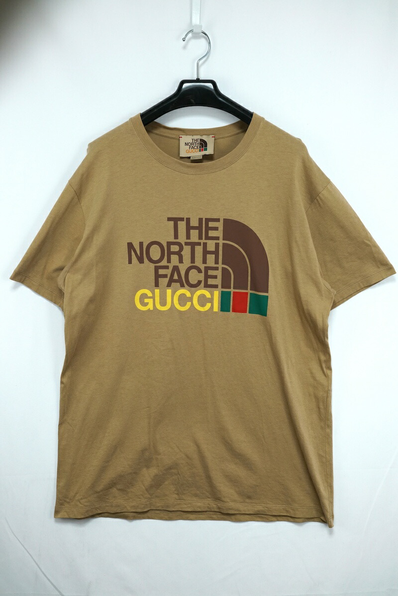 THE NORTH FACE x GUCCI ベージュ Tシャツ（お値下げ不可） グッチ GUCCI x THE NORTH FACE グッチ x ノースフェイス コラボ