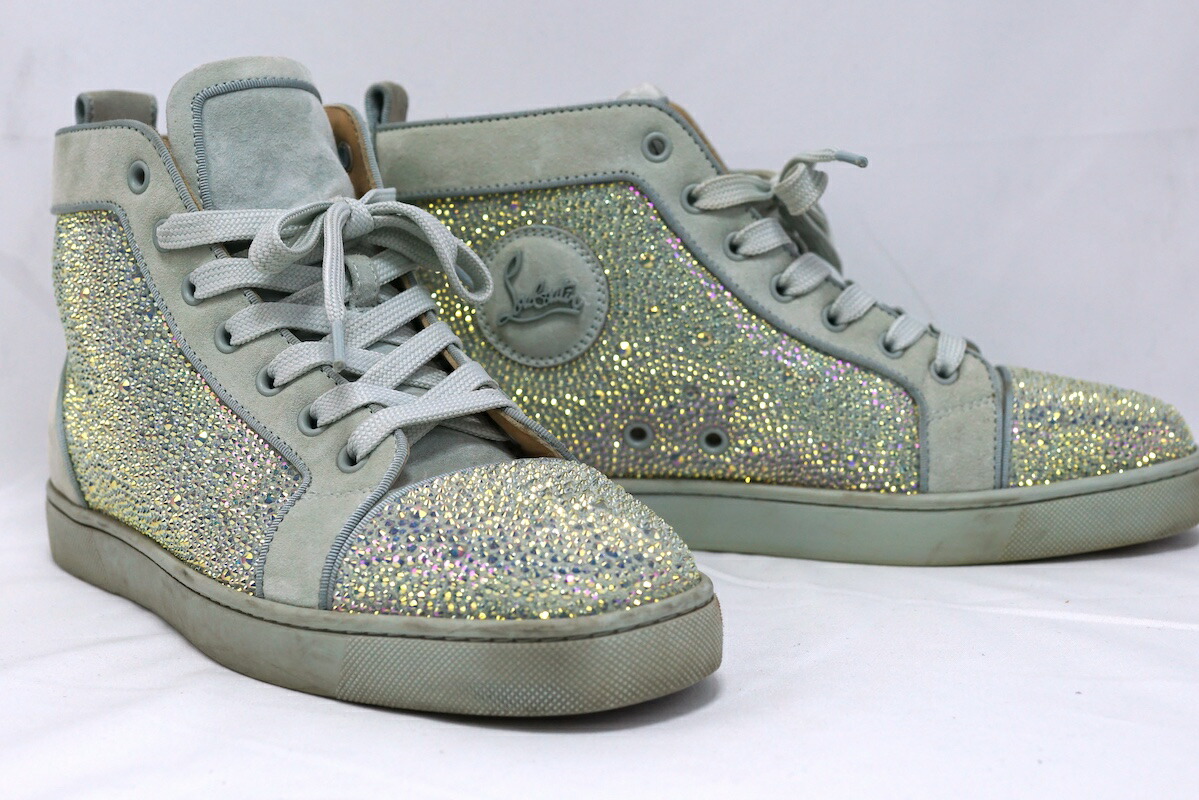 【未使用】クリスチャン ルブタン　レザー☓スエード 26cm 未使用】クリスチャン ルブタン レザー☓スエード 26cm 中古