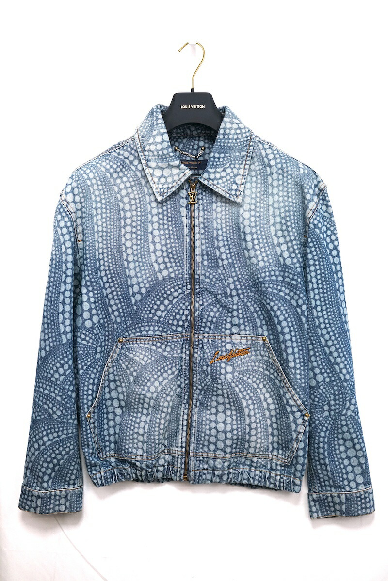 LOUISVUITTON ルイヴィトン YAYOIKUSAMA 草間彌生 モノグラム パンプキンドット LV YK ジップアップ デニム ジャケット 50 54 60サイズ RM232H YN3 HOA30W【中古】新古品|OPINION COSMETIC
