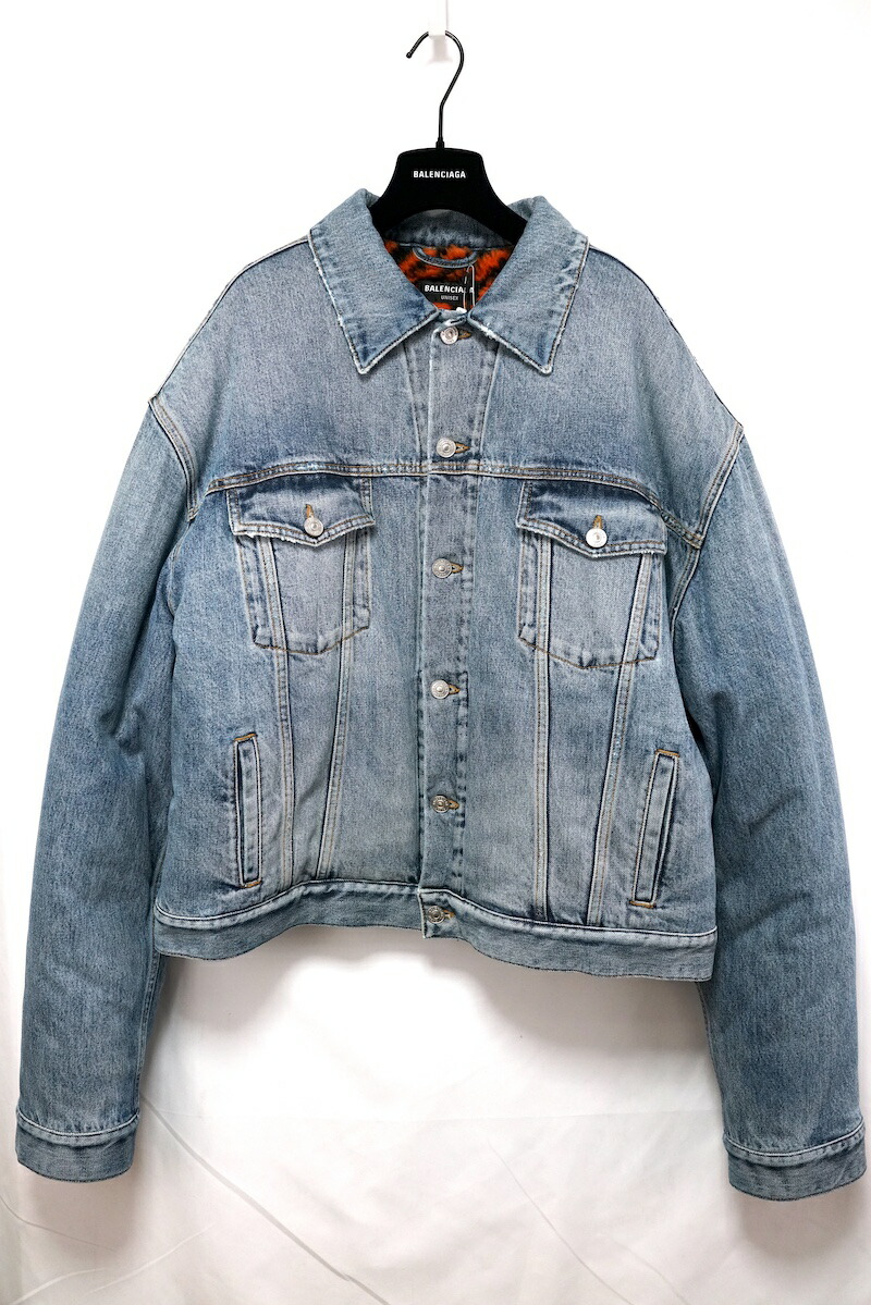 楽天市場】BALENCIAGA 2018AW Faux Fur Layered Denim Jacket