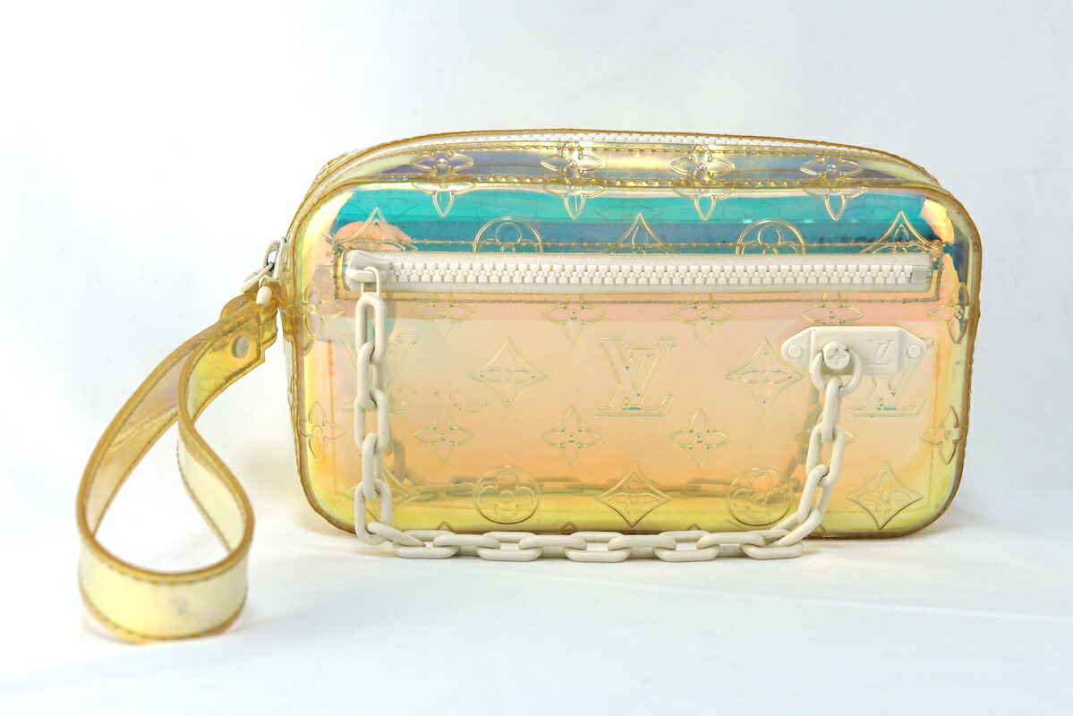 LOUISVUITTON  ルイヴィトン ポシェット ヴォルガ モノグラム プリズム クラッチペダル御徒面子 マルチ色つや 白いこと M55261【中古】