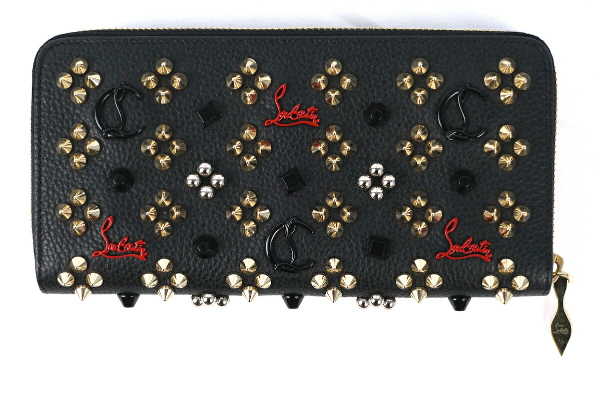 クリスチャンルブタン　ロングウォレット　スパイク　スタッズ　長財布　ファスナー 楽天市場】C.Louboutin ラウンドファスナー長財布 3715066