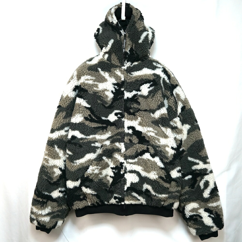 BALENCIAGA バレンシアガ Ski Zip-up Hoodie カモフラ スキー フリース ジップアップ フーディ パーカー マルチカラー XXSサイズ 809469TPQ11【中古】新古品