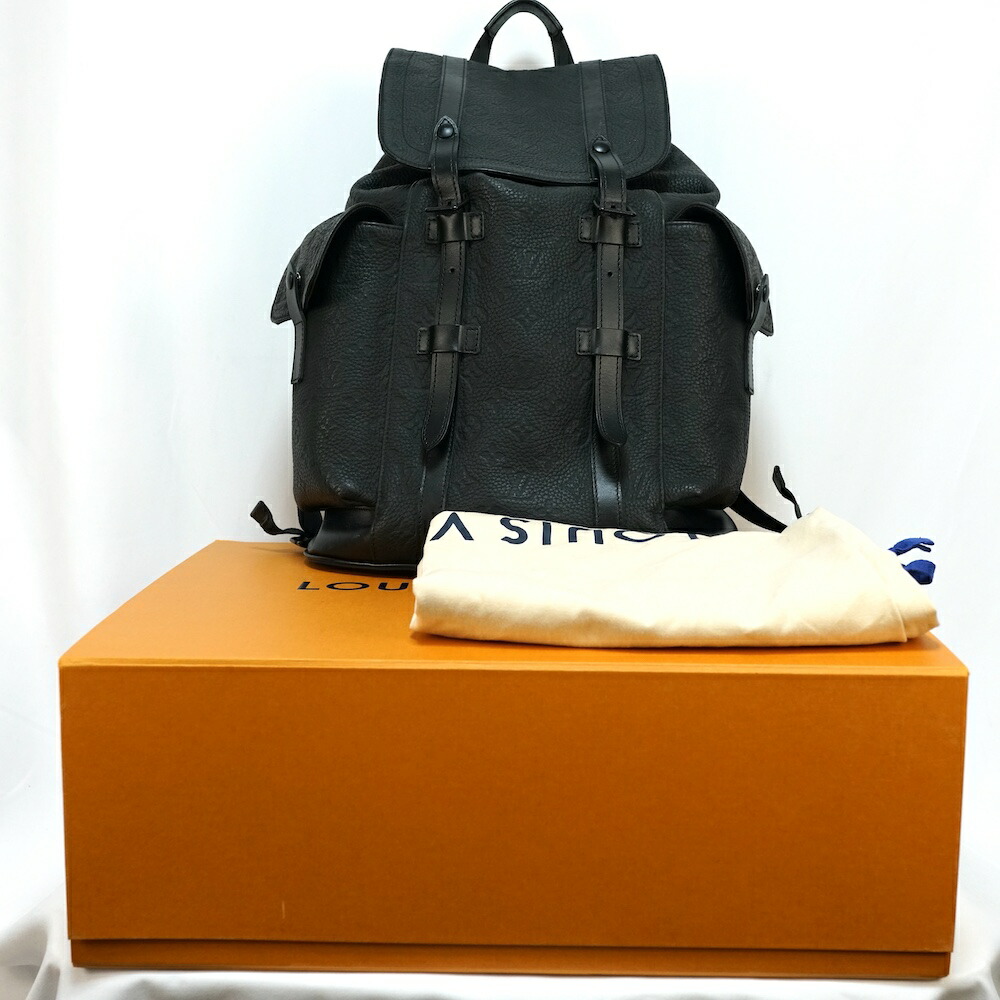 LOUIS VUITTON ルイヴィトン うしろ側容器に並べる 背嚢 モノグラム クリストファー MM 黒いこと  トリヨン・モノグラム M55699 【中古】