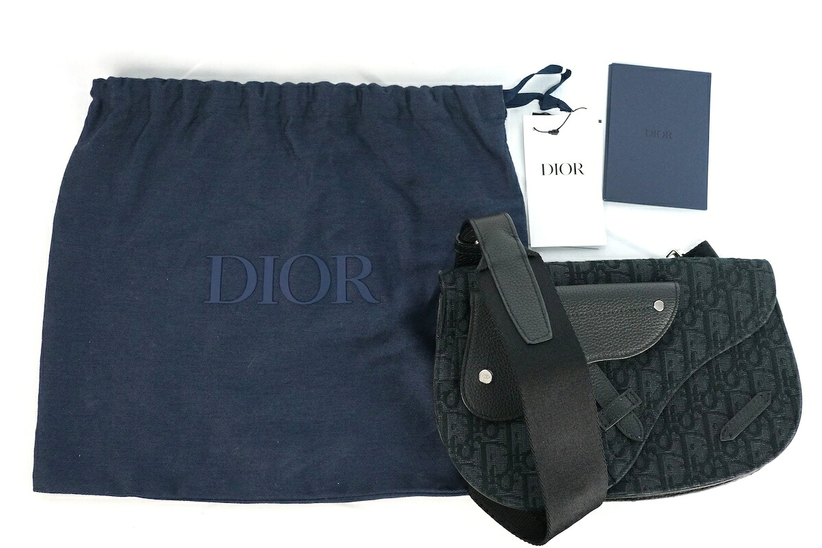 CHRISTIAN DIOR クリスチャン クリスチャンディオール サドル 飛脚屋 合財袋 オブ漏れる 帆布 ショルダーバッグ 1自動データ処理0095YKY【中古】新古品