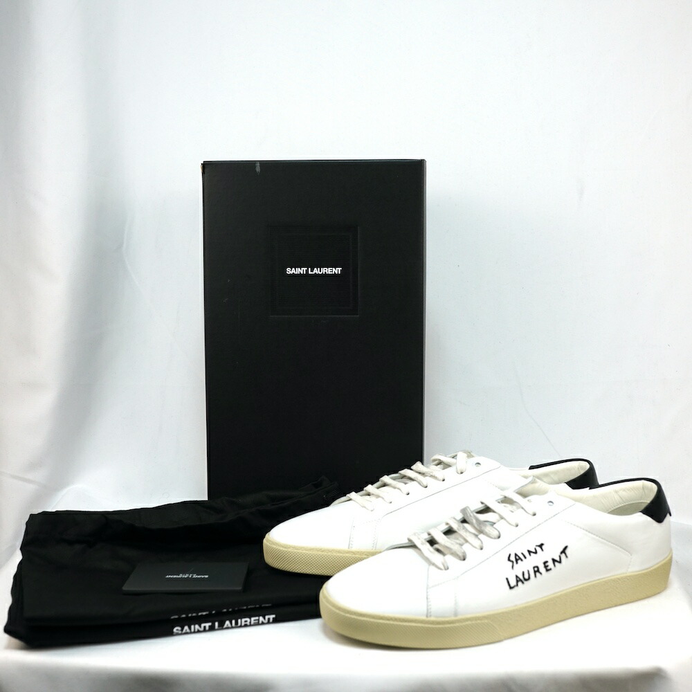 サンローランコート クラシック SL/06 ロー ディストレスト クリーム W Saint Laurent コートクラシック SL/06 スニーカー 通販 - FARFETCH
