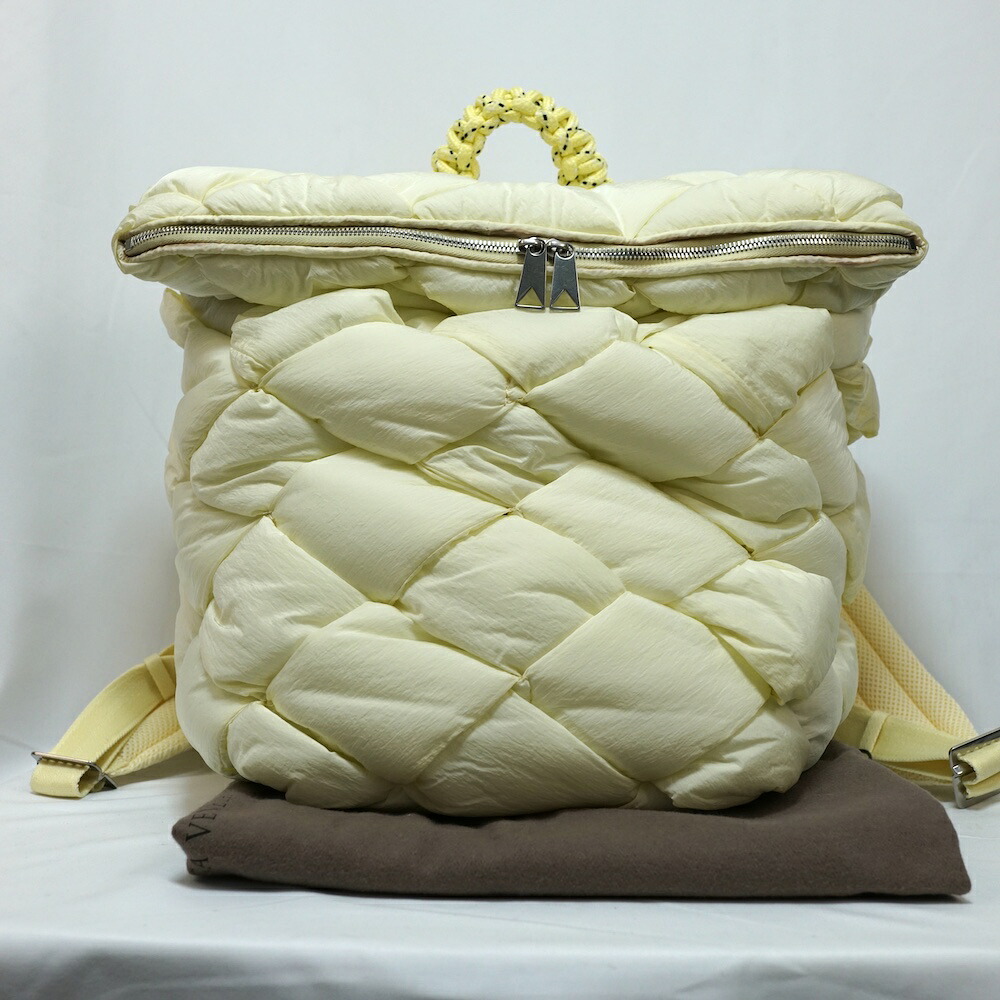 BOTTEGA VENETA ボッテガヴェネタ パデッド テック テープ うしろ側容器に並べる 黄色 690891 VB084【中古】新古品