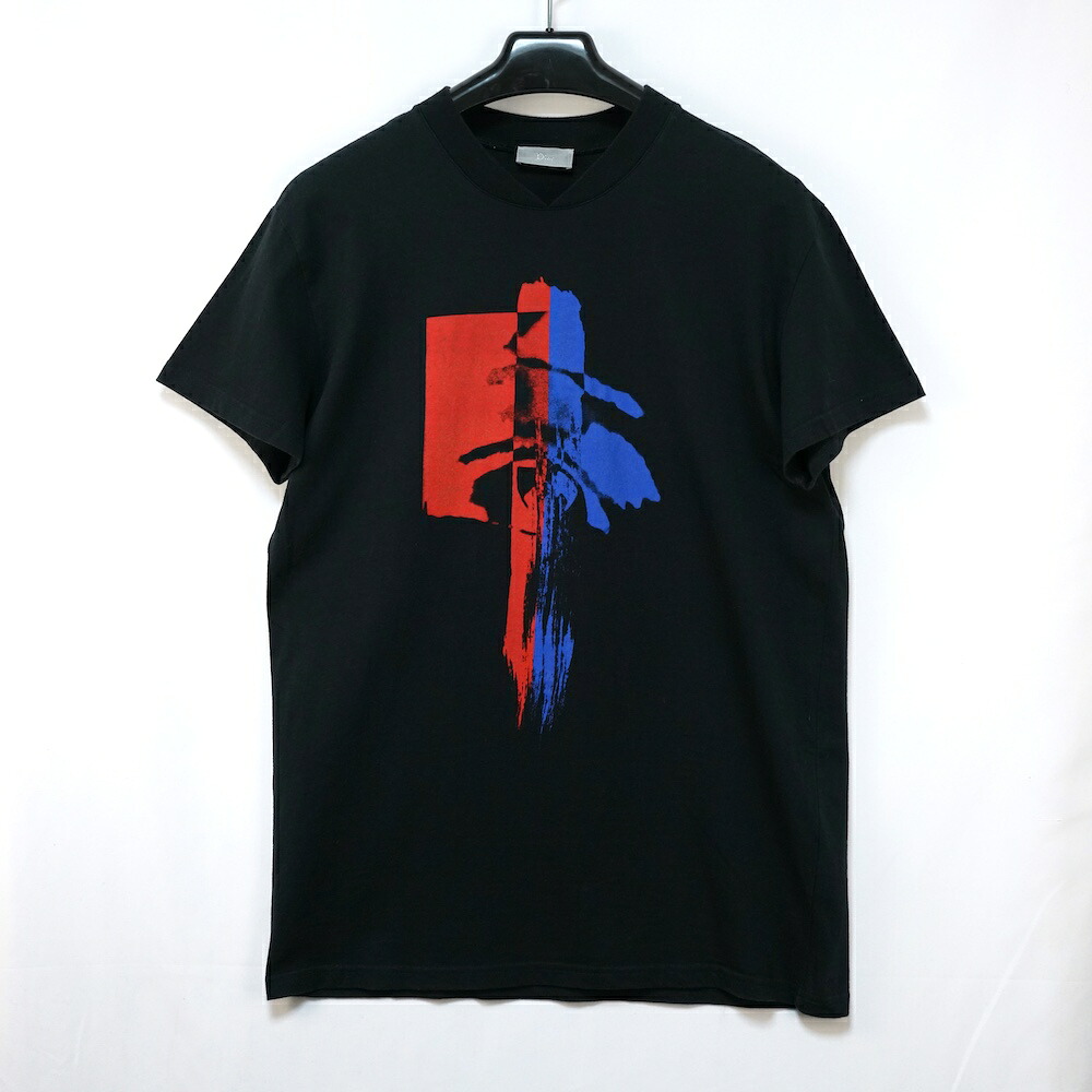 DIOR HOMME ディオール オム フロント グラフィック Tシャツ Mサイズ ブラック 463J604I3411【中古】|OPINION COSMETIC
