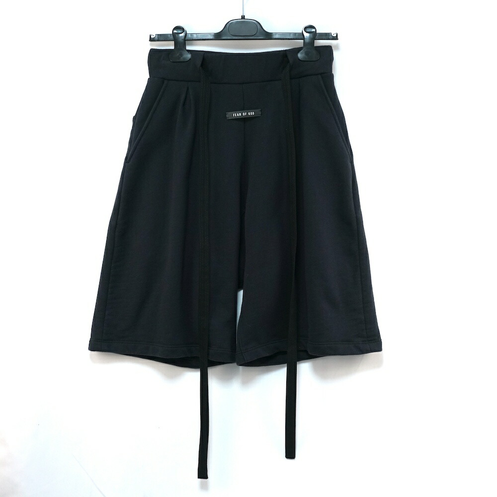 FEAR OF GOD フィアオブゴッド 6th Collection drawstring short ドローストリング スウェット ショート パンツブラック XSサイズ 6S19‐3005【中古】｜OPINION COSMETIC