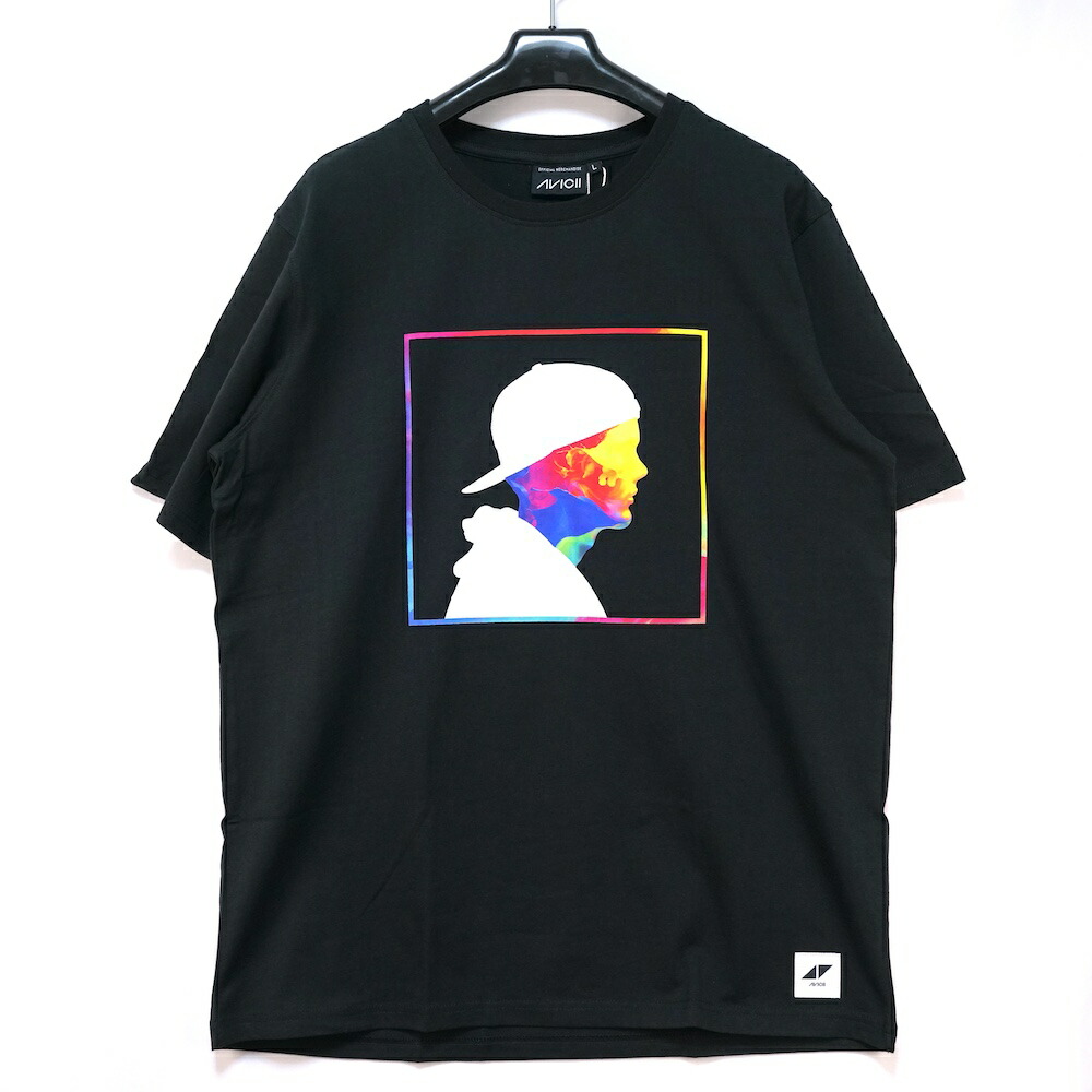 AVICII アヴィーチー Stories 上衣 工芸細工物 刷り上げる ティーシャツ 黒いこと L大きさ BPO1032 【中古】新古品