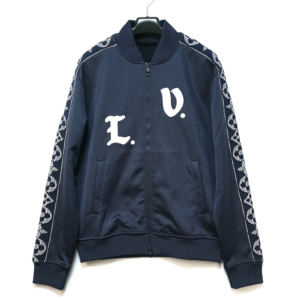 LOUIS VUITTON ルイヴィトン LVフラワー バンド トラック ジャケット LVエンブロイダードシグネチャー ネイビー Sサイズ Lサイズ XLサイズ RM241MQ ZSC HQY45W【中古】新古品｜OPINION COSMETIC