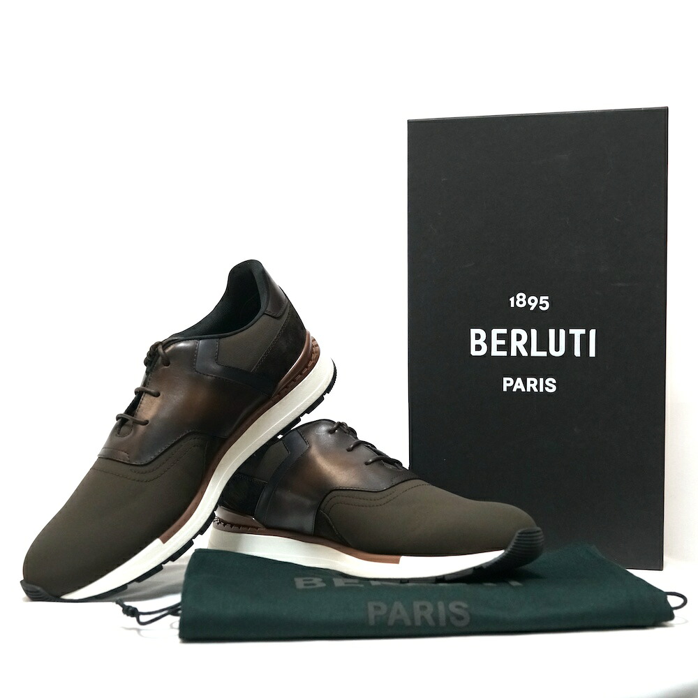 BERLUTI PARIS 1895 ベルルッティ Fast Track Derby TORINO ファスト トラック ダービー トリノ スニーカー ブラウン 9サイズ（約28.5cm） S6372-001 【中古】新古品｜OPINION COSMETIC
