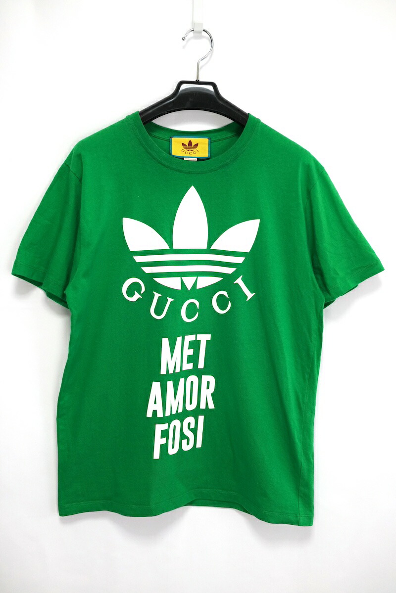 GUCCI グリーン スウェット 半袖 XS GUCCI 【中古】GUCCI グッチ 20SS テクニカルジャージ サイド
