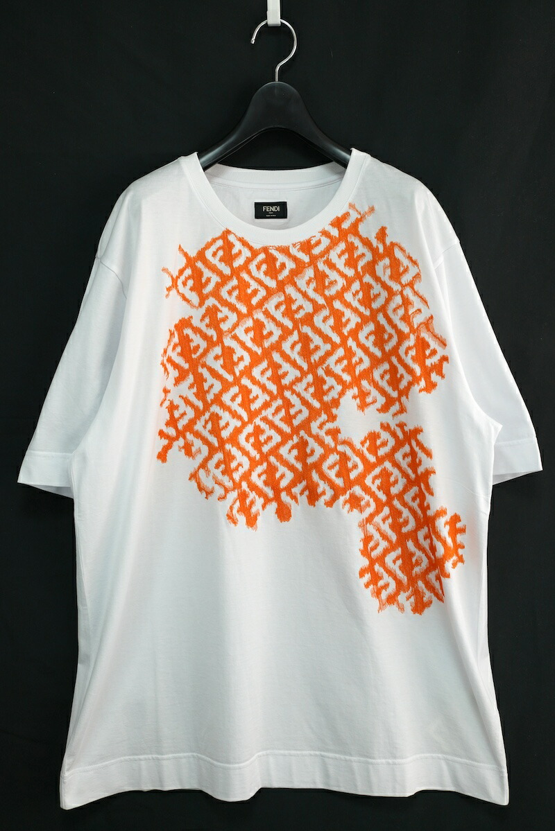 楽天市場】FENDI FF LOGO PATTERN COTTON T-SHIRT XLサイズ