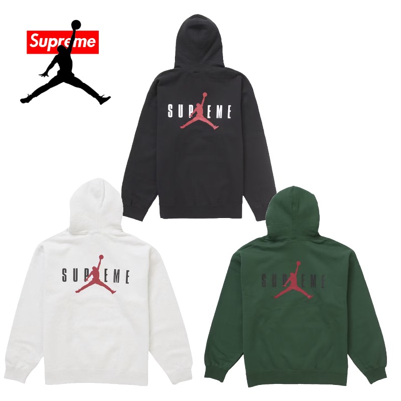 【新品✨️】シュプリーム x ジョーダン フーディー \"アッシュ グレー\" Supreme x Jordan Hooded Sweatshirt 