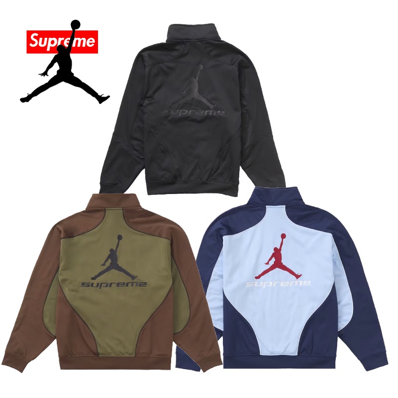 シュプリーム supreme ジョーダン　トラックジャケット Supreme x Jordan Tricot トラックジャケット | ブラック