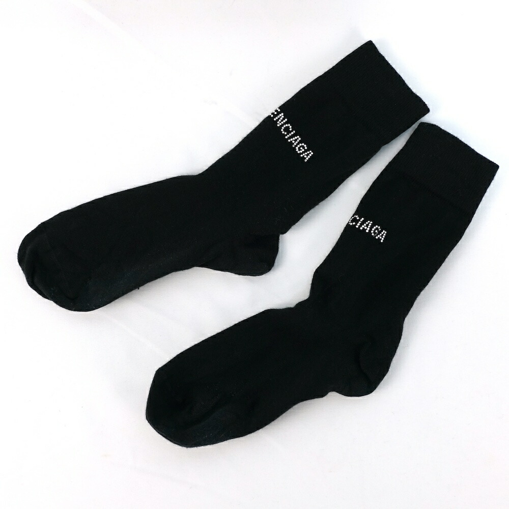 楽天市場】BALENCIAGA バレンシアガ ソックス 靴下 ブラック 黒 サイズ