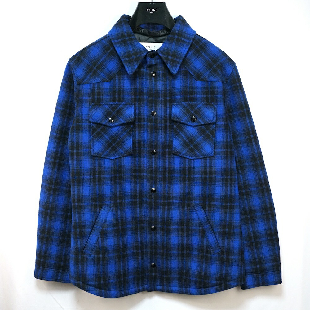 楽天市場】【美品】CELINE PARIS セリーヌ パリ ネル シャツ チェック