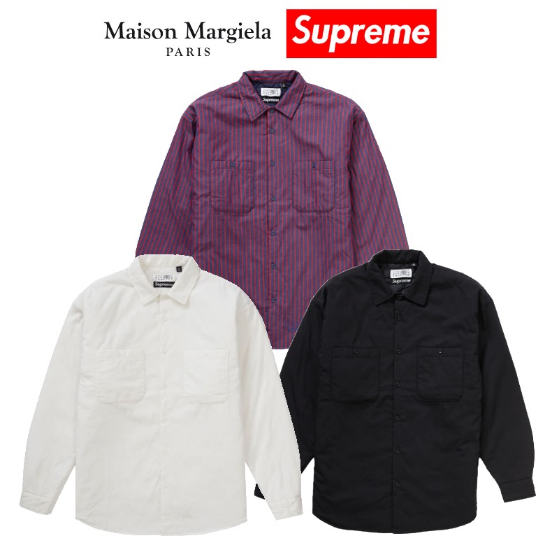 Supreme®/MM6 シュプリーム マルジェラ シャツ M ストライプ Supreme®/MM6 シュプリーム マルジェラ シャツ M ストライプ