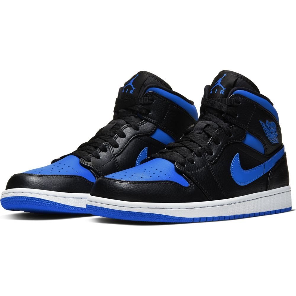 NIKE AIR JORDAN 1 MID Black/Hyper Royal-White　ナイキ　エア ジョーダン 1　ミッドカット　ブラック/ハイパーロイヤル-ホワイト　AJ1【中古】新古品｜OPINION COSMETIC