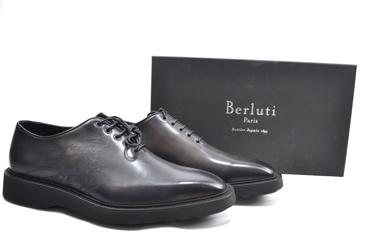 楽天市場 Berluti Spada Demesure Deep Black ベルルッティ スパーダ デムジュールスクリットカーフレザーオックスフォード ブーツ スクリットカリグラフィ ディープ ブラック サイズ8 26 5cm Opinion Cosmetic
