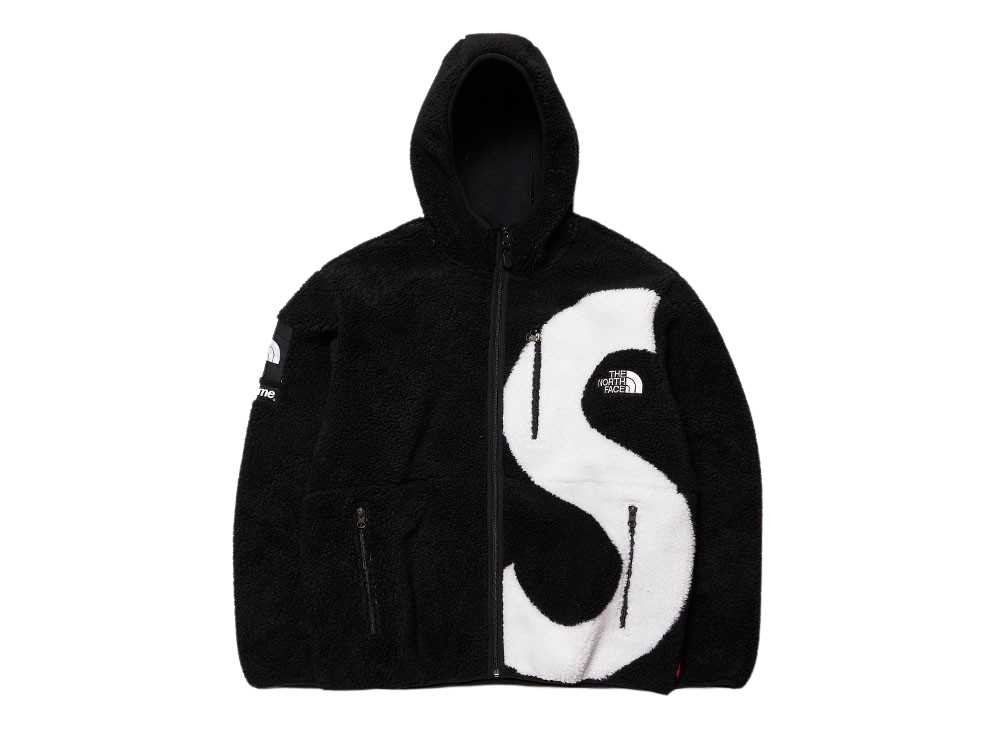 20FW Supreme × The North Face logo hooded fleece jacket  