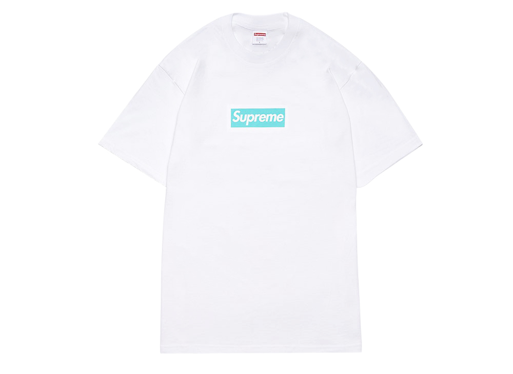 メーカー包装済】 Supreme Tiffany Co. Box Logo Tee White