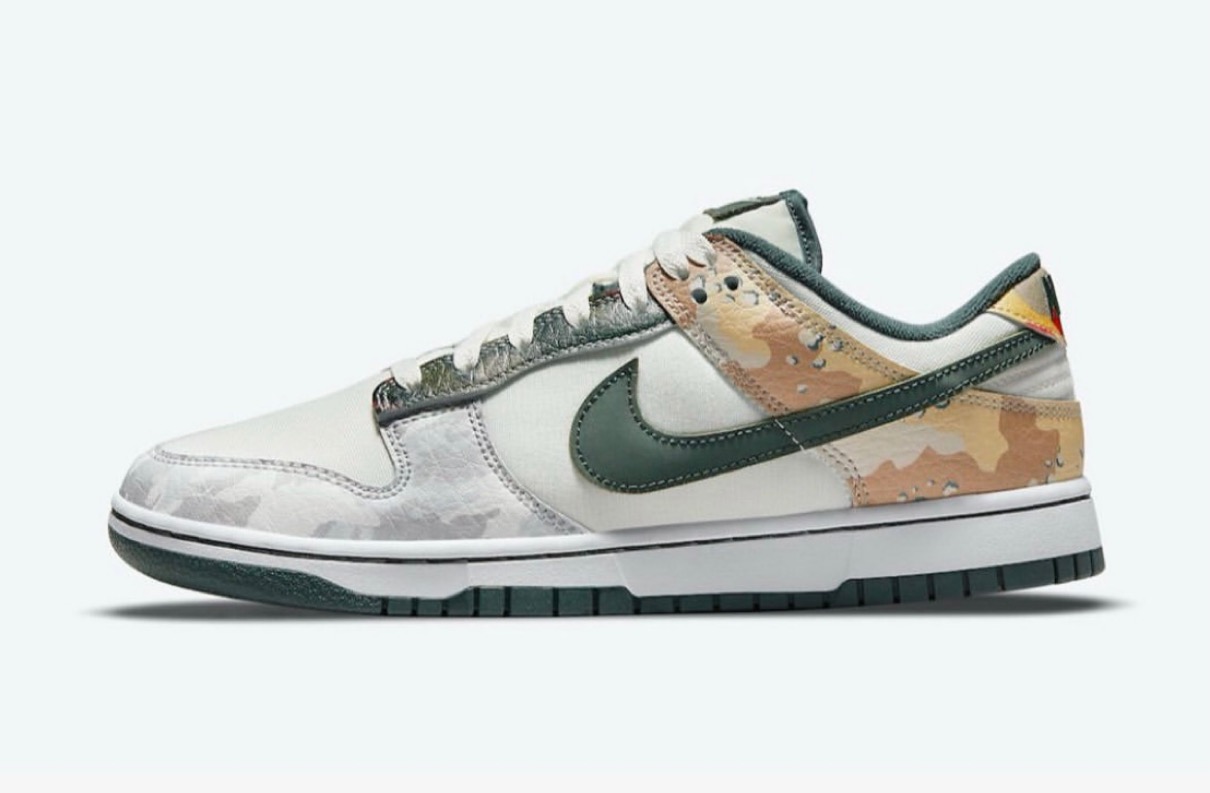 NIKE DUNK LOW SE SAIL MULTI CAMO ナイキ ダンク ロー SE セイル マルチ カモ【中古】新古品