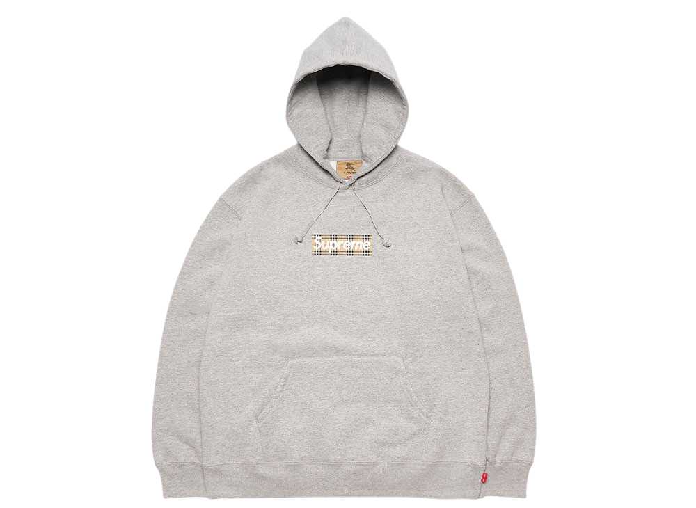 営業 サイズ選択可Supreme Burberry Box Logo Hooded Sweatshirt