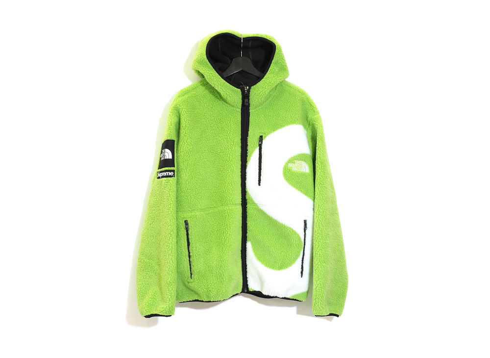 20FW Supreme × The North Face logo hooded fleece jacket