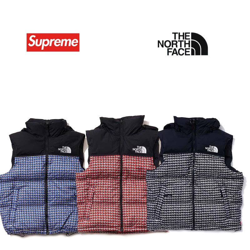 工場直送 21SS WEEK5 Supreme×The North Face Studded Nuptse Vest