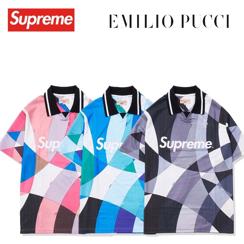 楽天市場】21SS SUPREME × Emilio Pucci Soccer Jersey 青 L