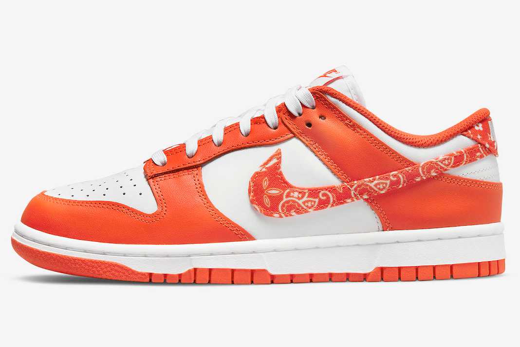 Nike WMNS Dunk Low ESS Orange Paisley ナイキ ウィメンズ ダンク ロー ESS オレンジ ペリズリー【中古】新古品｜OPINION COSMETIC