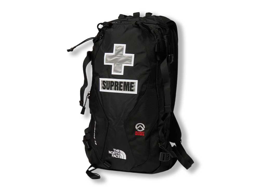 爆限定 ザ・ノースフェイス supreme Leather Day Pack 赤 - メルカリ