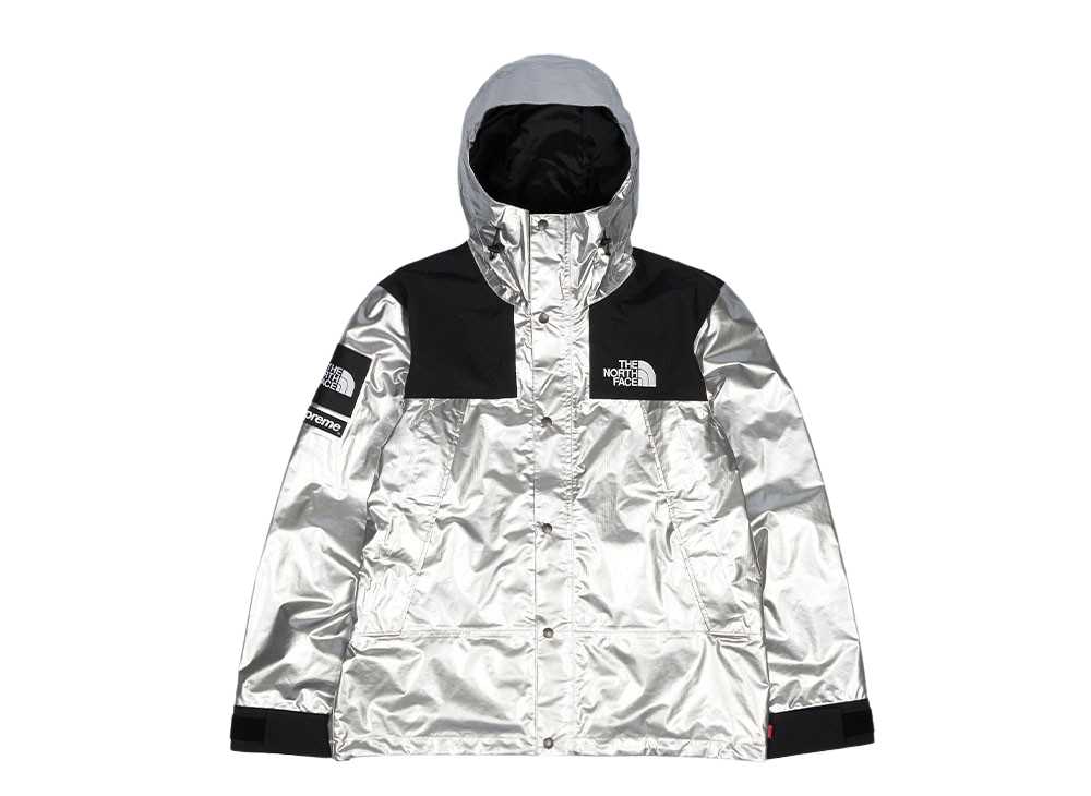 18SS Supreme / The North Face・・ Metallic Mountain Parka Silver シュプリーム ザ ノース フェイス メタリック マウンテン パーカー シルバー S M L XL【中古】新古品