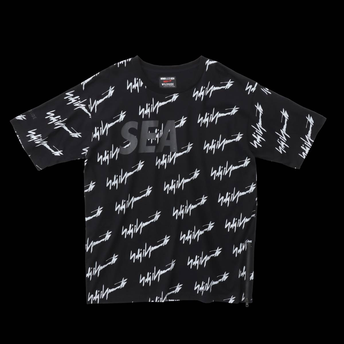 大きさより分ける可 WILDSIDE YOHJI YAMAMOTO WIND AND SEA ヨウジヤマモト ウィンダンシー WS-22WSTE-02 BLACK/WHITE 選べる大きさ