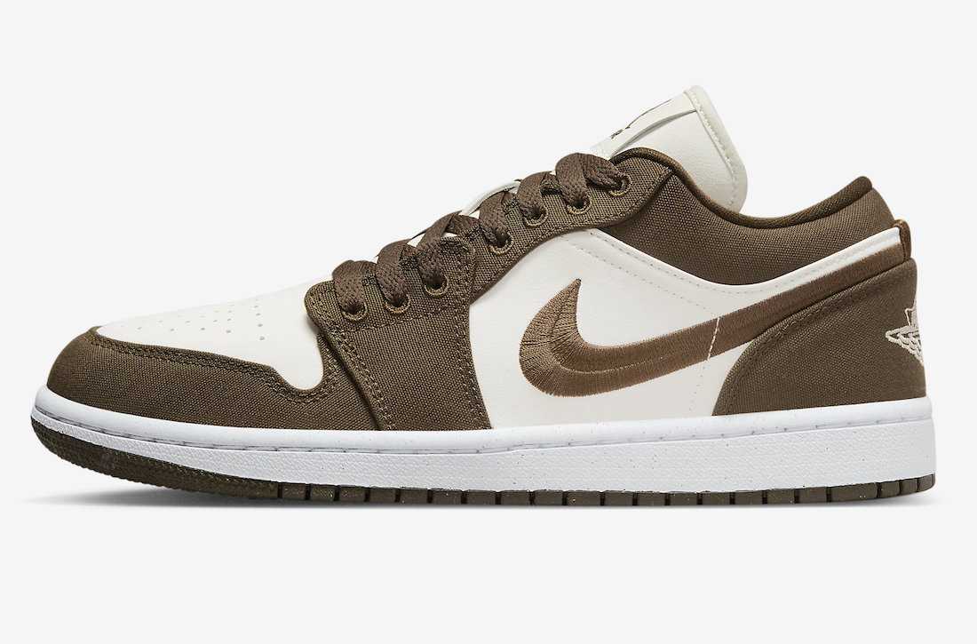 Nike WMNS Air Jordan 1 Low SE  Light Olive ナイキ ウィメンズ エアジョーダン1 置き目 SE  ともし火 オリーブ【中古】新古品
