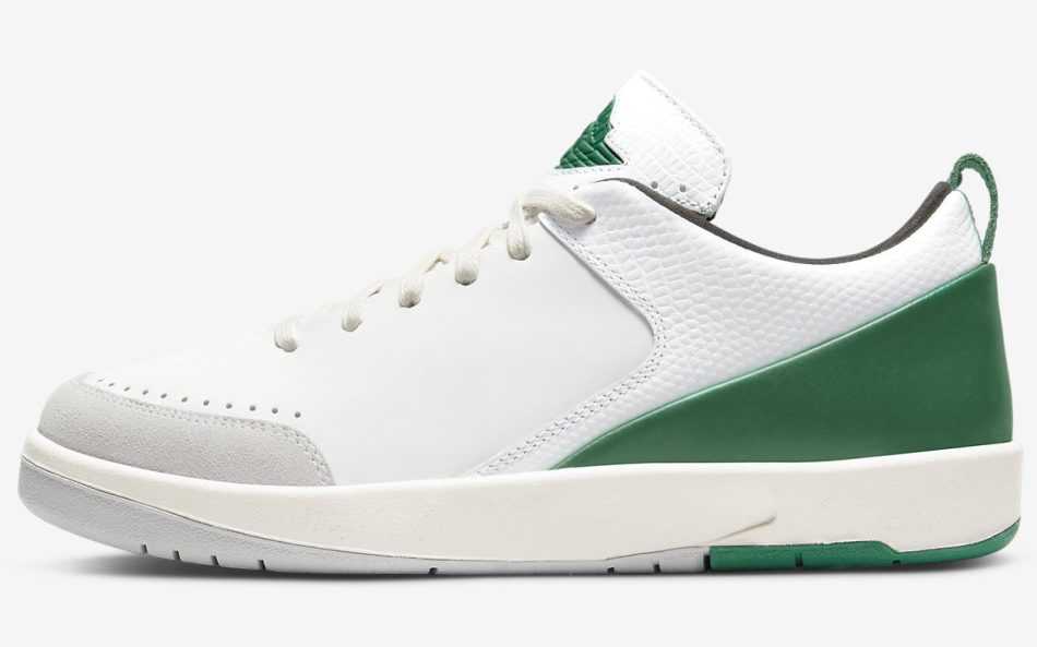 Nina Chanel Abney × Nike WMNS Air Jordan 2 Low  White and Malachite ニーナ・シャネル・アブニー × ナイキ ウィメンズ エアジョーダン2 置き目  白いこと アンド マラカイト【中古】新古品