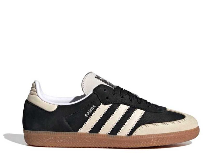 adidas Originals WMNS Samba OG Core Black/Wonder White/Silver Metallic アディダス オリジナルス ウィメンズ サンバ OG コアブラック/ワンダーホワイト/シルバーメタリック IE5836【中古】新古品