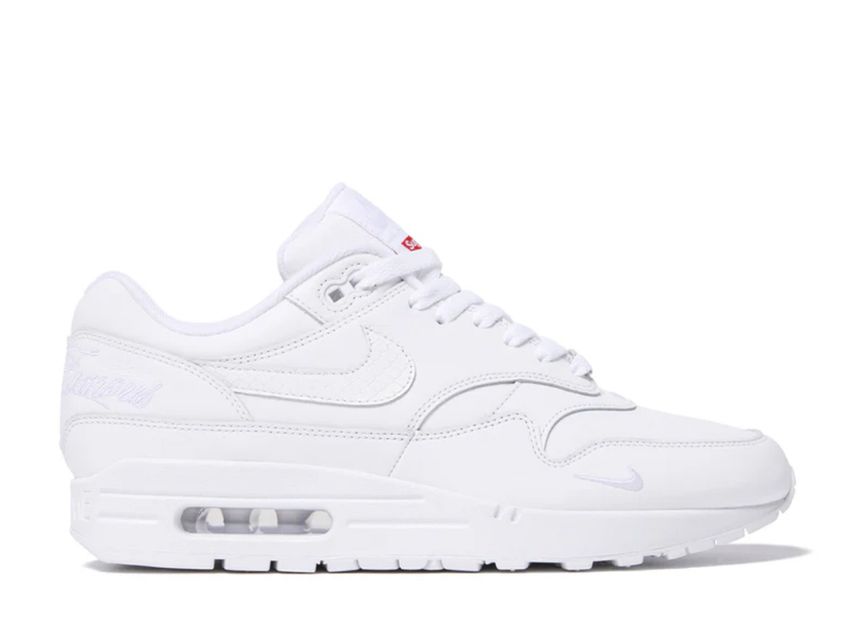 Supreme Nike Air Max 1 \u002787 SP White SS25 Week4 シュプリーム ナイキ エア湖マックス1 \u002787 SP 白いこと SS25 週間4 HF8813-100【中古】新古品