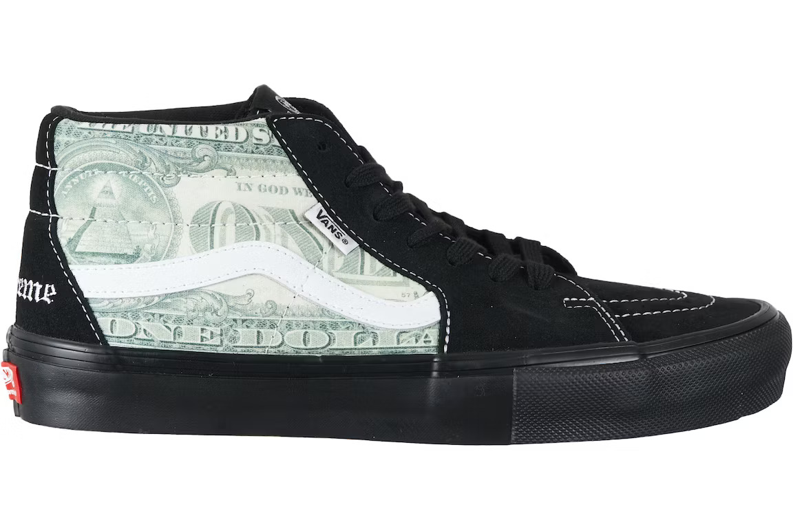 Supreme Vans Dollar Skate Grosso Mid Black シュプリーム × バンズ ドル スケート グロッソ ミッド ブラック【中古】新古品 21,002円