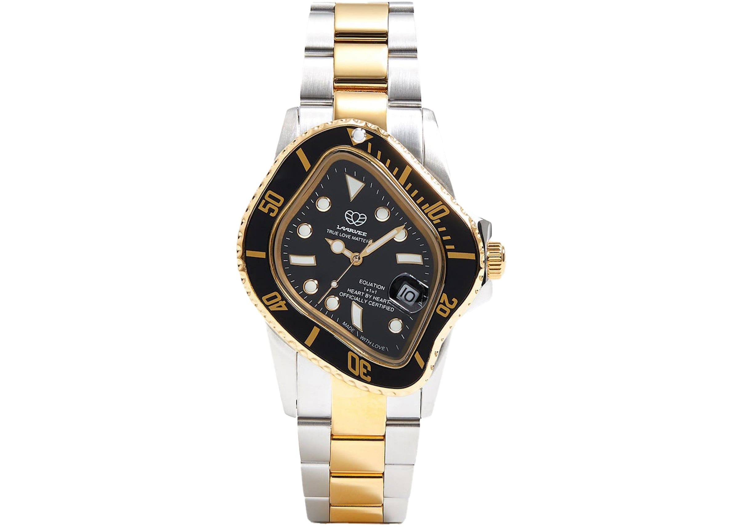 ラーヴィー \"ゴールド/ブルー\" LAARVEE PEA001 LAARVEE Luxury Men's Designer Gold Watch - PEA001-GBLK