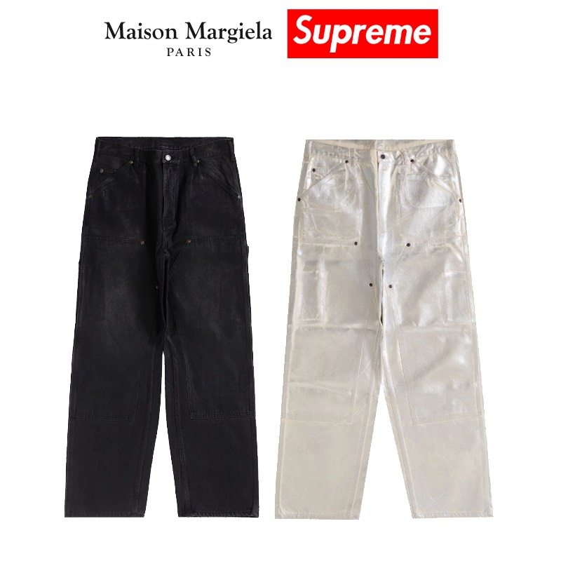 24SS Supreme MM6 Maison Margiela Foil Double Knee Painter Pant シュプリーム MM6 メゾン マルジェラ フォイル ダブルニー ペインター パンツ 【中古】新古品|OPINION COSMETIC
