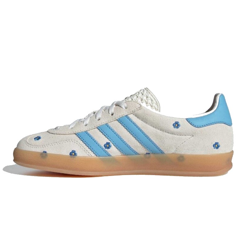 adidas Originals Women's Gazelle Indoor Cloud White Light Blue Gum アディダス オリジナルス ウィメンズ ガゼル インドア クラウドホワイト ライトブルー ガム IF4491【中古】新古品｜OPINION COSMETIC