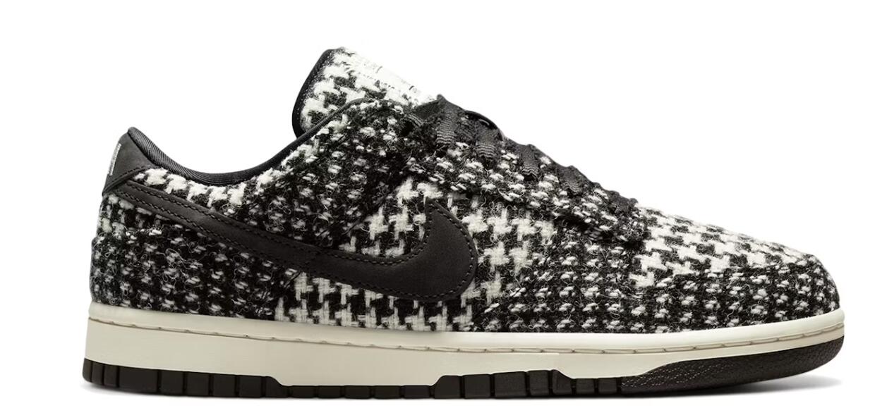 Harris Tweed Nike Women\u0027s Dunk Low Black/Phantom ハリスツィード ナイキ ウィメンズ ダンク 置き目 黒いこと/気違いトム HQ5036-901【中古】新古品