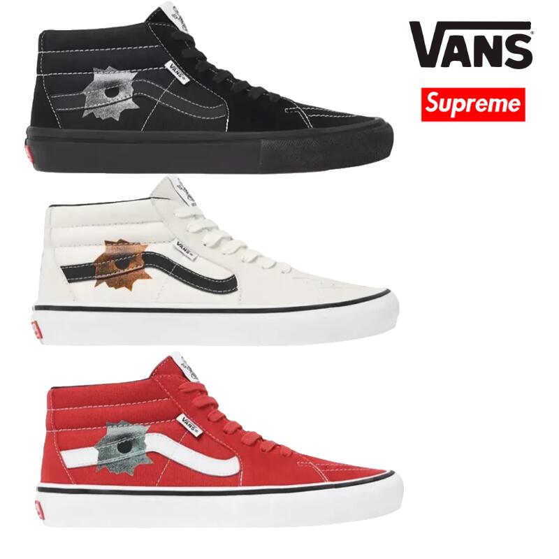 25SS Nate Lowman Supreme Vans Skate Grosso Mid Japan Exclusive ネイトロウマン シュプリーム バンズ スケートグロッソ ミッド日本押さえる 【中古】新古品