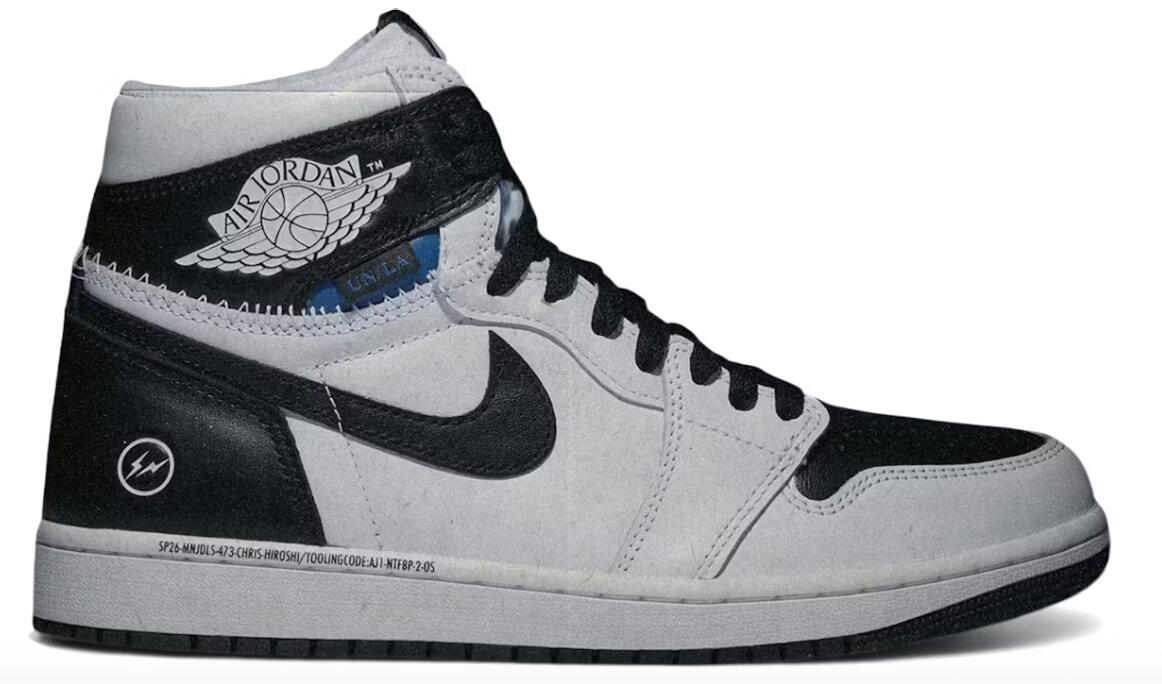fragment design UNION Nike Air Jordan 1 Retro High OG Black/White フラグメントデザイン ユニオン ナイキ エアジョーダン1 レトロ ハイ OG ブラックホワイトII7282-100【中古】新古品