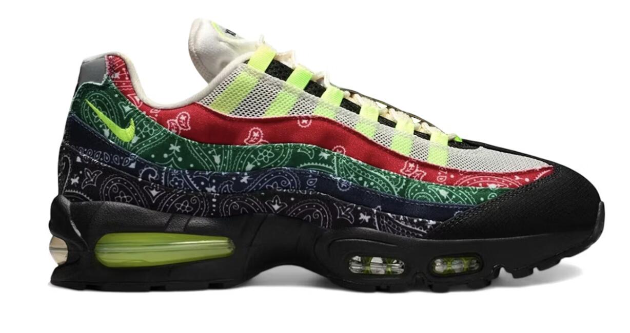 Nike Air Max 95 Big Bubble SP Paisley/Bandana ナイキ 大気圏マックス95 ビッグ砂上の楼閣 SP ペイズリー/バンダナ IQ0620-100【中古】新古品