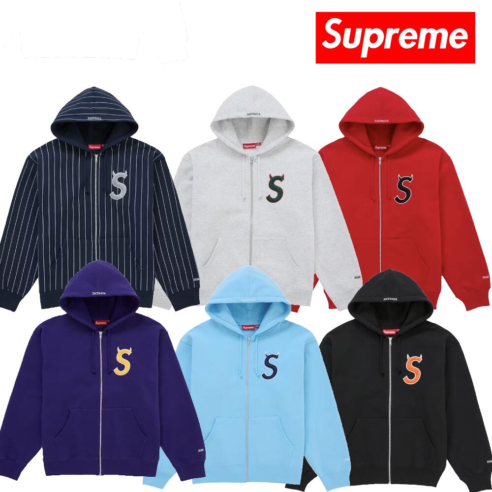 26SS Supreme Devil S Logo Zip Up Hooded Sweatshirt シュプリーム デビル Sロゴ ジップアップ フーデッドスウェット 【中古】新古品